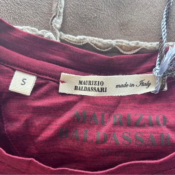 MAURIZIO BALDASSARI TECHMERINO SHORT SLEEVE T-SHIRT - ITALIAN MERINO WOOL - NWT - Picture 7 of 15